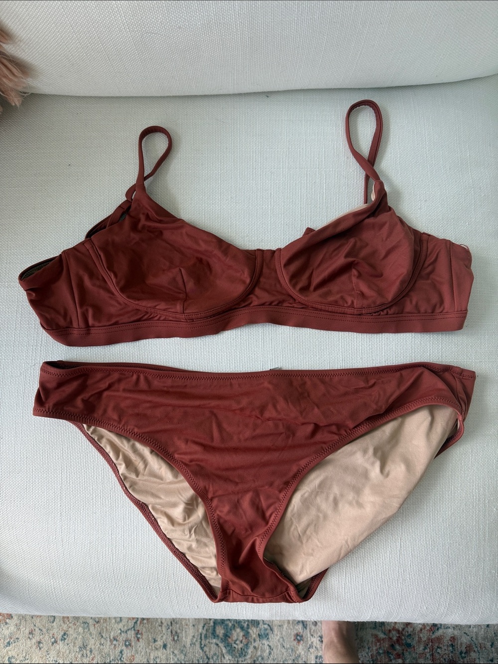Madewell Rust Red Bikini Two-Piece Swimsuit - Picture 1 of 4